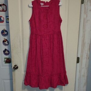 Blueberi Boulevard Pink Sleeveless Maxi Sundress